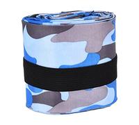 mingzhe Borsa Portaoggetti Pieghevole in Tessuto Oxford con Spalla Singola, Riutilizzabile e Lavabile per Lo Shopping e i Viaggi (Camuffamento Blu)