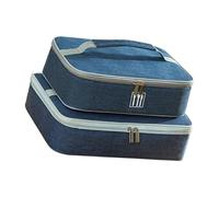 mingzhe Borsa Termica per Il Pranzo - Borsa Isolante in Alluminio Che Mantiene Il Cibo Caldo e Fresco - Facile da Trasportare Grazie al Comodo Manico - Ideale per Scuola, Lavoro, (Altri 2)