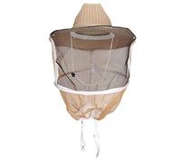 mingzhe Cappello da Apicoltore con Lino in Cotone Traspirante e Serraggio sulle Spalle Protezione Completa del Viso Protezione a 360 °