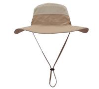 mingzhe Cappello da Sole Pieghevole per Uomo e Donna, Protezione a Tesa Larga da 3 Pollici con Cinturino Sottogola in Rete di Ventilazione per Escursionismo, Pesca, Campeggio all' (Cachi)
