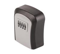 Mingzhe Cassetta di Sicurezza con Combinazione ABS Portachiavi Sicuro a 4 Cifre per Case Vacanza e Addetti Alla Cura degli Animali Domestici 9,6x8x4,1 Cm (Grigio)