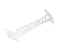 Mingzhe Catena Calibro Usura, Resistente Acciaio Inossidabile Strumento per | Strumento di misura versatile, comodo per le riparazioni, alta precisione