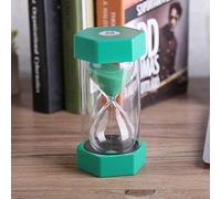 mingzhe Clessidra in Plastica con Timer per Sabbia 3 10 20 30 60 Minuti Orologio con Timer per Decorazioni L'Ufficio Domestico Guscio Sicuro (10 Punti Verdi)