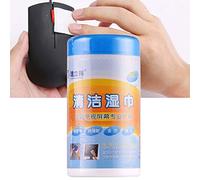 mingzhe Confezione da 88 Salviette per la Pulizia dello Schermo LCD Detergente per Schermi in Tessuto Non Tessuto Occhiali Monitor di Computer, con di Estratto Vegetale Naturale