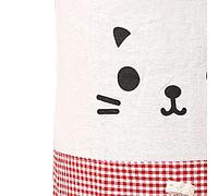 mingzhe Copri Distributore d'Acqua in Lino, Secchio Riutilizzabile, Protezione Antipolvere con Design Carino e Adorabile per L'home Office (Gatto Rosso)