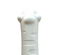 mingzhe Copri Maniglia in Silicone Simpatica Protezione Anti-collisione per la Riduzione del Rumore con Design Ad Artiglio Morbido per Maniglie delle Porte Dritte Facile Installazione (Beige Bianco)