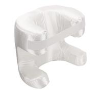 mingzhe Cuscino per Il Viso in Seta con Memory Foam e Design Ergonomico per Chi Dorme sulla Schiena Cuscino di Bellezza Che Riduce la Pressione sul Viso (Bianca)