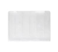 mingzhe Custodia per Documenti Trasparente Custodia per Progetti Portatile Documenti con Doppia Fibbia Organizer con Grande capacità Biblioteca Scolastica