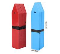 mingzhe Etichette per Piante in PVC da 100 Pezzi con Design del Foro per Appendere e Inserire nel Terreno Etichette da Giardino Marcatori Segni Vasi di Fiori Piantine (Blu, Rosso)