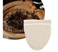Mingzhe Filtro per Bustine di caffè e tè in Cotone di Alta qualità con Maniglia Facile da Usare per le Esigenze Quotidiane Preparazione della Birra, Sicuro e Non Tossico