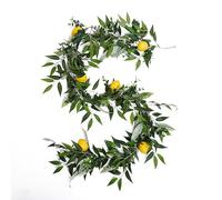 Mingzhe Ghirlanda di Limone Verde per Uso Interno | Decorazione multiuso, Facile da integrare, La durata della vita si estende oltre le piante fresche, Migliora l\'atmosfera