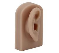 mingzhe Modello di Orecchio in Silicone, Morbido e Flessibile, Orecchio Destro, Riutilizzabile per Esercizi di Piercing All'orecchio e Pratica Visualizzazione degli Orecchini, (Marrone)