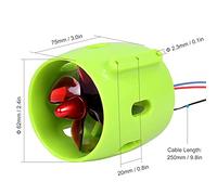 Mingzhe Motore Subacqueo per Barche 1000KV Senza Spazzole 4 Eliche Motore RC per Barca da Esca Elettrico Rimorchiatore Telecomandato Pesca e Robotica Subacquea (CCW)