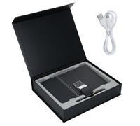 mingzhe Notebook A5 con Blocco Impronte Digitali, unità USB da 16 GB, 6