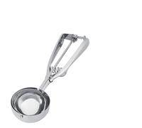 Mingzhe Paletta Professionale per Gelato e Biscotti in Acciaio Inossidabile con Comoda Maniglia per Servire Facilmente Nelle Gelaterie e a Casa (6 cm)