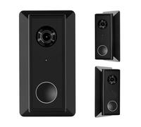 mingzhe Piastra da Parete a Cuneo da 35 Gradi Sinistra e Destra per Videocitofono a Batteria 2K HD, Staffa di Montaggio in Plastica ABS con Installazione Semplice, Fori di Copertu