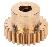 mingzhe Pignone in Ottone da 24 Denti, Ingranaggio MOD 0.8 con Foro D da | Foro a Forma di D da 6 Mm, Passo MOD 0,8, 24 Denti, Materiale in Ottone Duro, Pezzi di Ricambio Industriali Durevoli