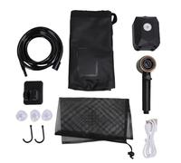 mingzhe Pompa per Doccia da Campeggio Portatile Ricaricabile Display a LED a 5 Livelli Secchio da 20 Litri Kit Doccia Esterna IPX8 per Escursionismo in Campeggio