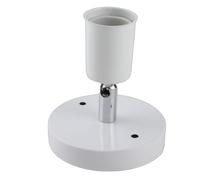 Mingzhe Portalampada Vintage E27 Elegante Plafoniera Rotante per Ufficio Domestico Bianco Argento Rosso Bronzo 1 Pezzo (Bianca)