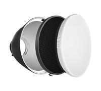 mingzhe Riflettore con Supporto da 9 Pollici con Griglia da 60 Gradi e Panno Morbido per la Fotografia Flash Stroboscopico Studio