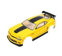 mingzhe Scocca per Auto da Corsa RC in PVC Leggero e Resistente per Auto in Scala 1/10 con Design Giallo Passo 26 Cm