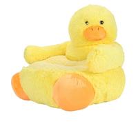 mingzhe Sedia da Terra in Peluche con Schienale per Bambini, Design Papera | Cotone PP Ultra Morbido, Rivestimento Lavabile, Struttura Robusta, Adatto per L'ufficio Sul Balcone della Camera da Letto