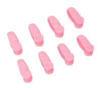 Mingzhe Set di 8 Clip per Digitopressione Manuale, Efficace Sollievo Dall'emicrania, Ideale per L'uso Quotidiano, Strumento in Plastica la Casa o L'ufficio (Rosa)