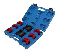 Mingzhe Set di Strumenti per L'Installazione di Driver per Guarnizioni Forcella 35-50 Mm con metà del Corpo in Acciaio Al Carbonio, Impugnatura in Gomma e Design della Flangia,