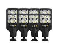 Mingzhe Solar Street Light, Super Luminoso Sensore PIR Movone Luci di Sicurezza Esterna Luce di Sicurezza a Energia Solare con Telecomando per Cortile per Esterni, Cortile, Percorso, (4 pezzi)