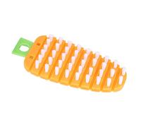 mingzhe Spazzola per Verdure a Forma di Carota, Spazzola per Patate, Scrubber da la Pulizia della Frutta con Design Flessibile Pulire Frutta e Lavandino (Arancia)