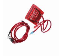 mingzhe Stabilizzatore di Tensione Migliora la del Motore, Display Digitale, Kit Risparmio Carburante con 3 Cavi di Terra per Camion Auto, Prolunga la Durata della Batteria, Universale (Rossa)