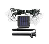 mingzhe Stringa Luminosa Solare 50 LED da Esterno con Telecomando a 8 modalità per Illuminazione Decorativa del Paesaggio del Cortile della Festa di Nozze Patio Giardino (30 LED)