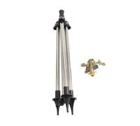 Mingzhe Testa Dell'Irrigatore a Impatto con Base a Punta Regolabile e Treppiede, Irrigatore Ad Acqua in Lega di Zinco Resistente per Giardino, Prato, Rotazione da 0 360°, Copertura Nebulizzata da 7