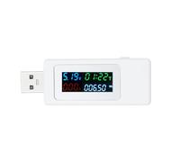 Mingzhe USB Tester 0-195W con Salvataggio Automatico dei Dati | Design leggero, test ad alta capacità, funziona con varie interfacce USB