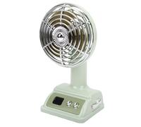 mingzhe Ventilatore da Scrivania Portatile Mini Ventilatore con Inclinazione Regolabile per Camera da Letto e Ufficio 100 Impostazioni di velocità USB Ricaricabile ABS (Verde)