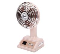 mingzhe Ventilatore da Scrivania Portatile Mini Ventilatore con Inclinazione Regolabile per Camera da Letto e Ufficio 100 Impostazioni di velocità USB Ricaricabile ABS (Rosa)