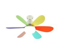 mingzhe Ventilatore da Soffitto Multifunzionale, Lampada con Telecomando E27 con Attenuazione Infinita, Ideale per la Camera dei Bambini e lo Studio, Potenza 30W/40W (30 W)
