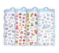 Minhaxue Adesivi A Bolle, 4 pezzi Adesivi Motivazionali, Puff, Per Bambini, Ragazze, Bambini In Età Prescolare, Attività, Viaggio, Halloween, Aereo, Album, Ricompense Per La Classe