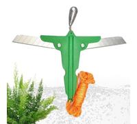 Minhaxue Taglierina per diserbo per laghi, piante acquatiche Taglia- Strumento pieghevole per tagliare l'acquatica | Tagliaad acqua in acciaio inossidabile con corda lunga 5 m, forniture per gadget da