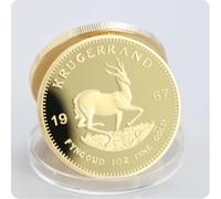 MINHBDER Monete Commemorative 1967 Sudafrica Africa Saudita Krugerrand 1Oz Placcato Oro Collezione Regalo Moneta Souvenir