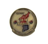 MINHBDER Monete Commemorative Guerra di Corea (1950-1953) Guerra Dimenticata 38° Parallelo, Monete Souvenir Placcate in Rame dell'Esercito Americano, IX Corpo, Regali da Collezione