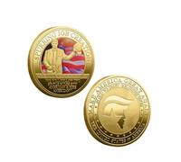 MINHBDER Monete Commemorative USA 2024, Moneta Ricordo del Presidente Donald Trump, Moneta Sfida per I Sostenitori del Progetto Make American Great Again
