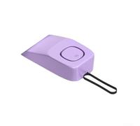 Minhe Allarme fermaporta ricaricabile da 70 dB con controllo della sensibilità regolabile e base in silicone antiscivolo integrata per una presa sicura della porta (viola)