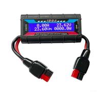 Minhe Analizzatore di potenza ad alta precisione con LCD retroilluminato per batterie RC, per veicoli elettrici e solari: monitoraggio 150A/60V/6554W, monitoraggio della capacità 0.001Ah, shunt