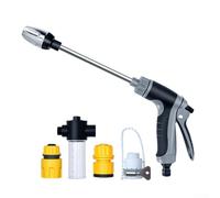 Minhe Attacco per tubo da giardino ad alta pressione con vaso in schiuma integrato | Spray rotante a 360° per lavaggio auto, patio e pulizia esterna