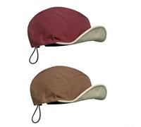 Minhe Berretto da trekking unisex per attività all'aria aperta bicolore | Capovolgi tra senape e verde, per uno stile versatile, non è necessario alcun cappello aggiuntivo, perfetto per cambiare