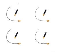 Minhe Confezione da 4 915 MHz per kit antenna LORA | U.FL per IPX a per SMA Pigtail Cable per ESP32 Meshtastic | Set di estensione del segnale a lungo raggio per esterni IoT Nodes