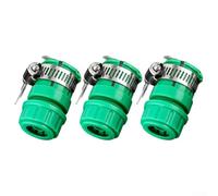 Minhe Connettore per rubinetto della lavatrice con connessione rapida resistente alla pressione per tubi da 1/2 pollici e 3/4 di pollice (3 pezzi)