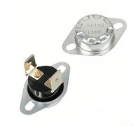 Minhe Fusibile termico per asciugatrice 53-1182 L300 per ADMIRAL e modelli compatibili, 3,3 x 5,6 cm, fusibile di sicurezza in metallo, facile installazione fai da te, prestazioni di lunga durata