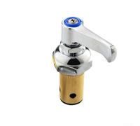 Minhe Gruppo stelo con maniglia laterale calda e fredda per rubinetti in ottone T&S - Kit mandrino maniglia a leva con pulsante indice, parte di riparazione per rubinetto da cucina commerciale da 8 cm